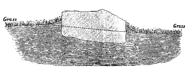 Darwin's section through a fallen stone at Stonehenge